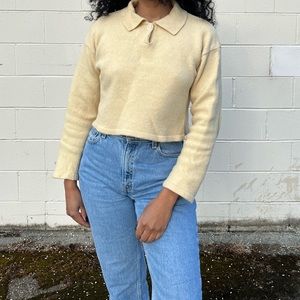 Amomento yellow sweater